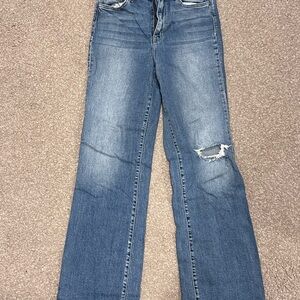 Flying Monkey Distressed Blue Boot Cut Jeans